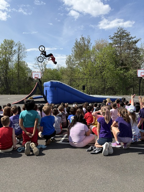 BMX rider doing a flip over a ramp