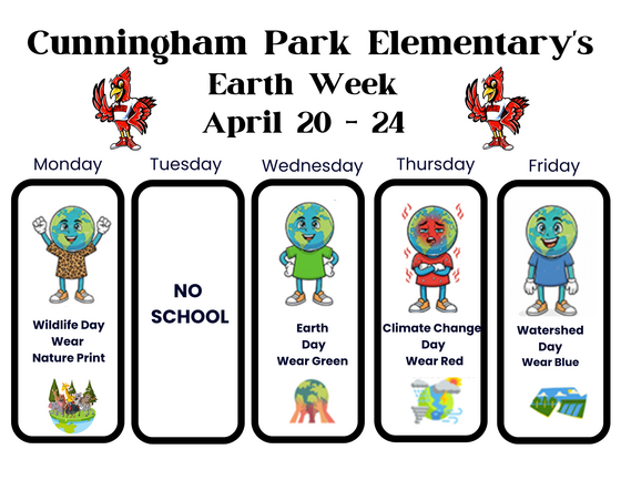 Earth Week Calendar
