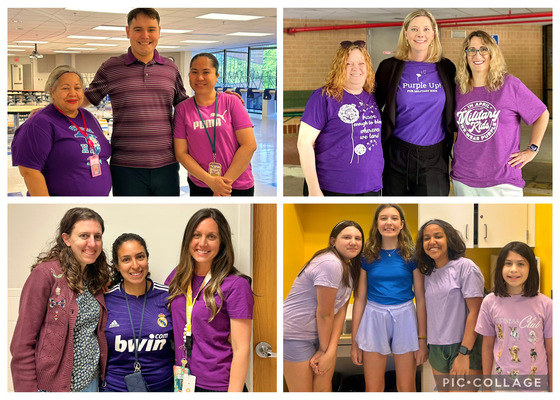 Purple Up Collage