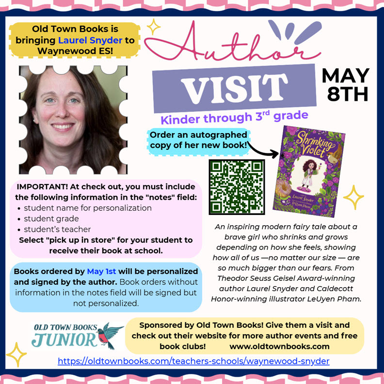 WWES Author Visit Laurel Snyder