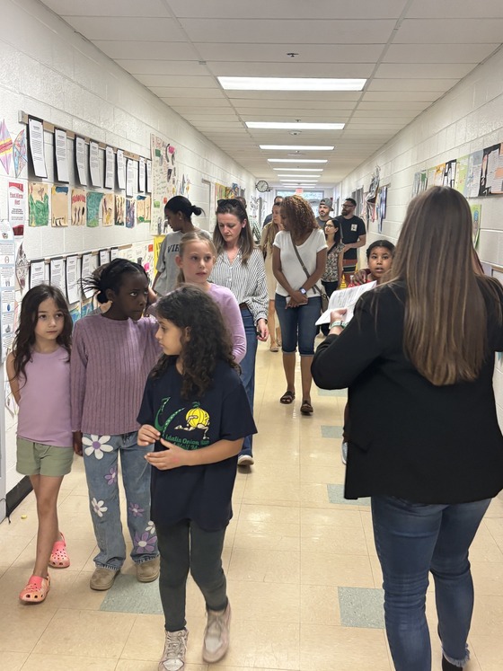 Prospective students taking a tour