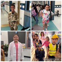 Students dressed in their future careers!