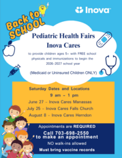 Inova Cares Pediatric Health Fair Promotional Image