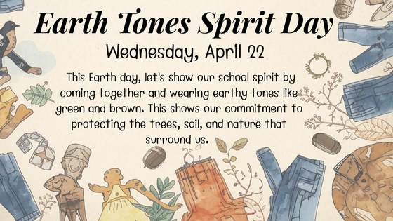 Wear Earth Tones Spirit Day