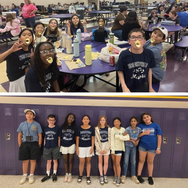 A Montage of students at the all county chorus event.