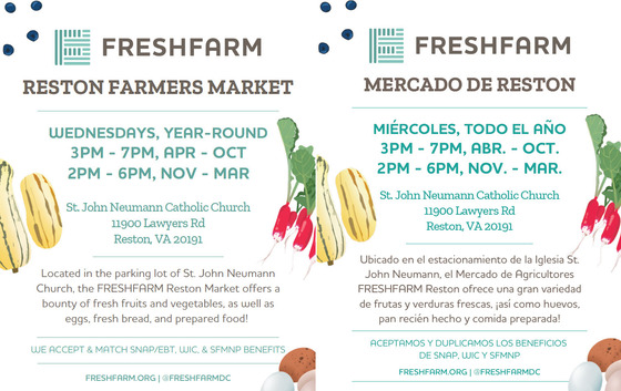 Reston Farmers Market - St. John Neumann Catholic Church