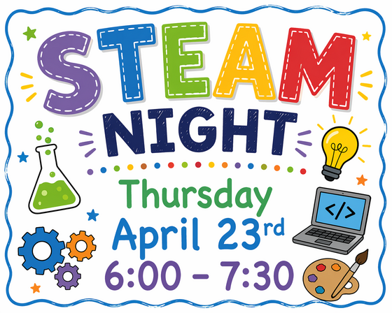 Steam Night April 23rd from 6:00 - 7:30