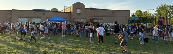 People on the Lane field during the celebration