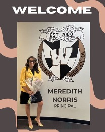 Meredith Norris, Westfield HS Principal at welcome event