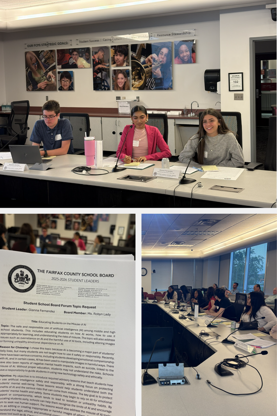 Photo collage of students in 2026 Student Leadership Development Program's Mock Forum 