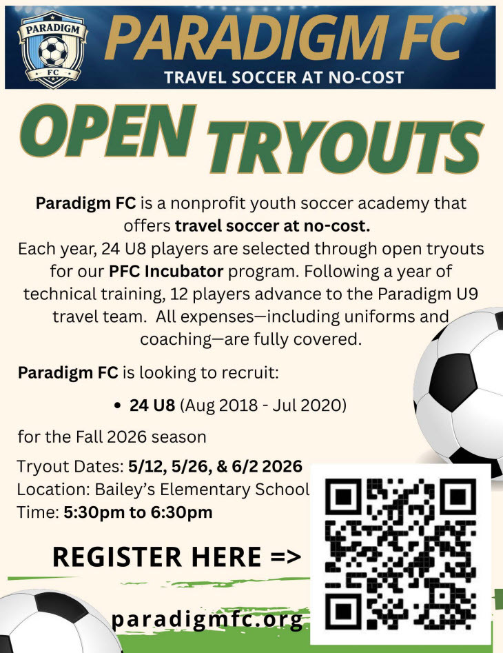 Free Travel Soccer Opportunity for 1st & 2nd Graders