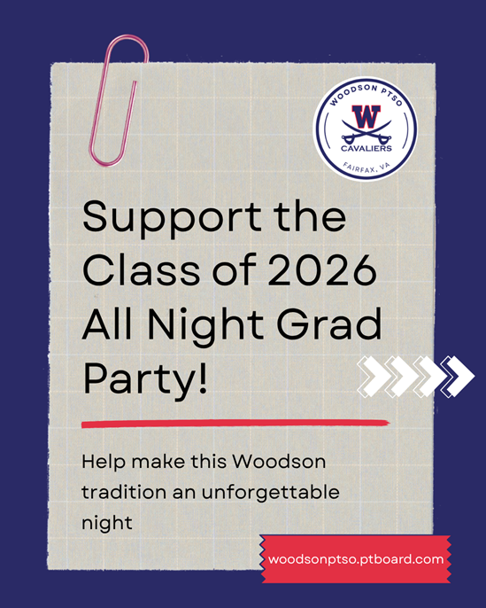 Support the class of 2026 all night grad party at woodson