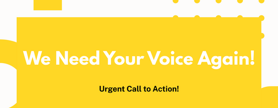We Need Your Voice