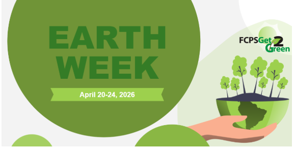 Earth Week - hand holding a pot with green plant