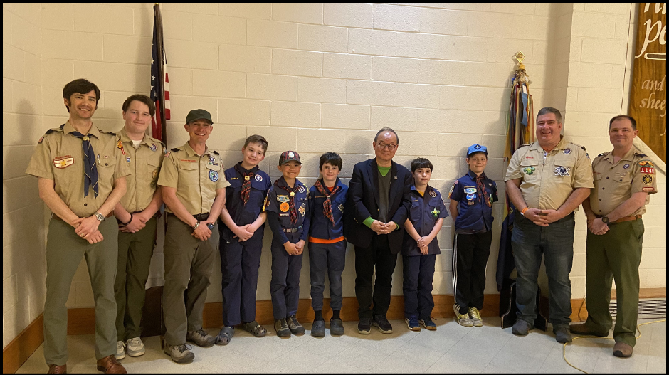 Cub scout pack 1140 poses for picture