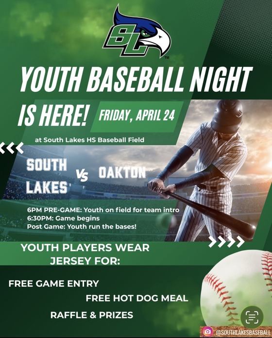 SLHS Youth Baseball Night