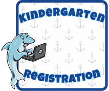 Kindergarten Registration with our Mascot Flipper the Dolphin