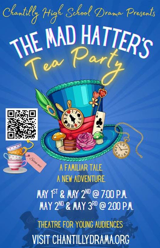 The Mad Hatters Tea Party Flyer - A familiar Tale, A new adventure 