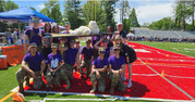 Hayfield Cadets hosted a litter carry relay event.