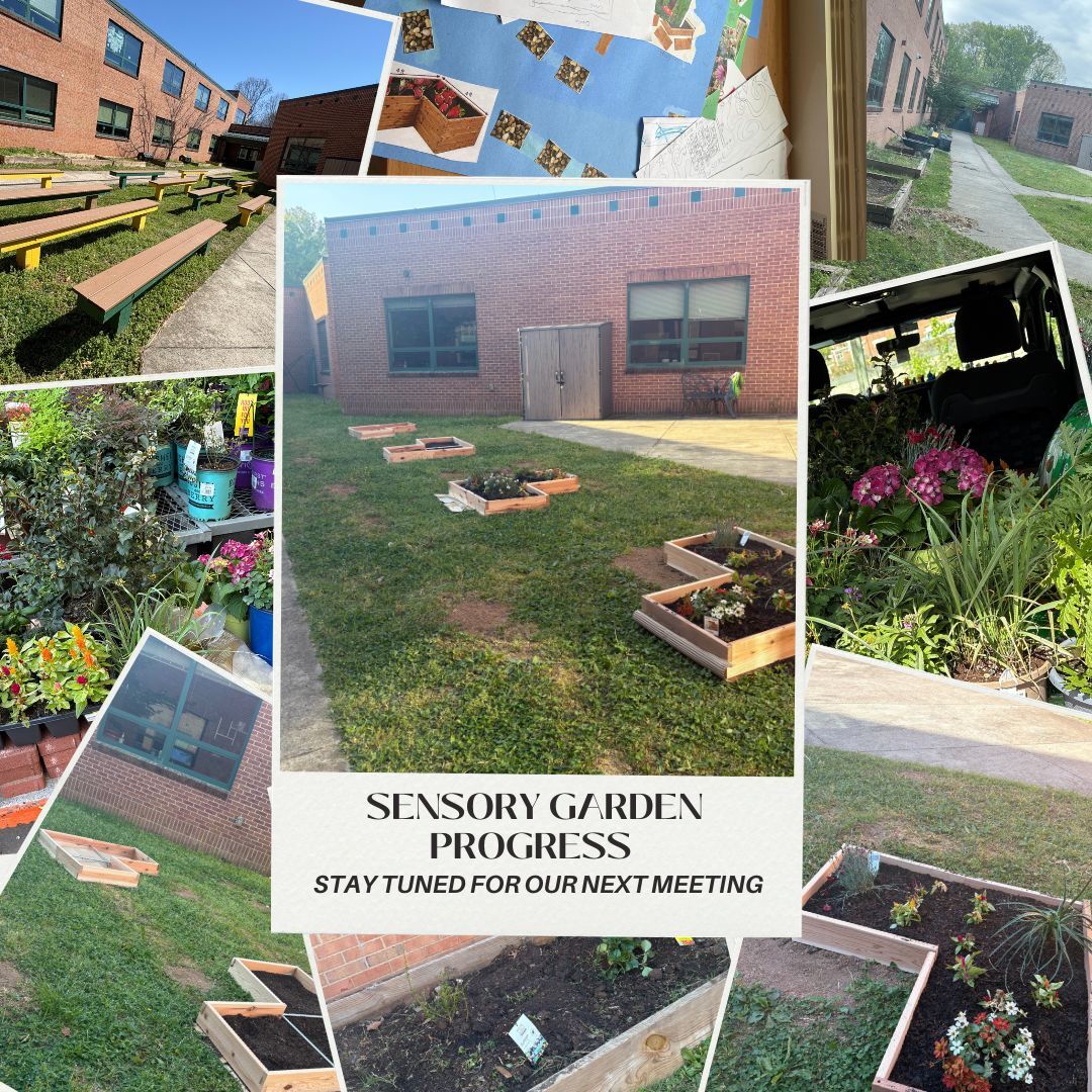 Pictures of our new sensory garden built this week on earth day