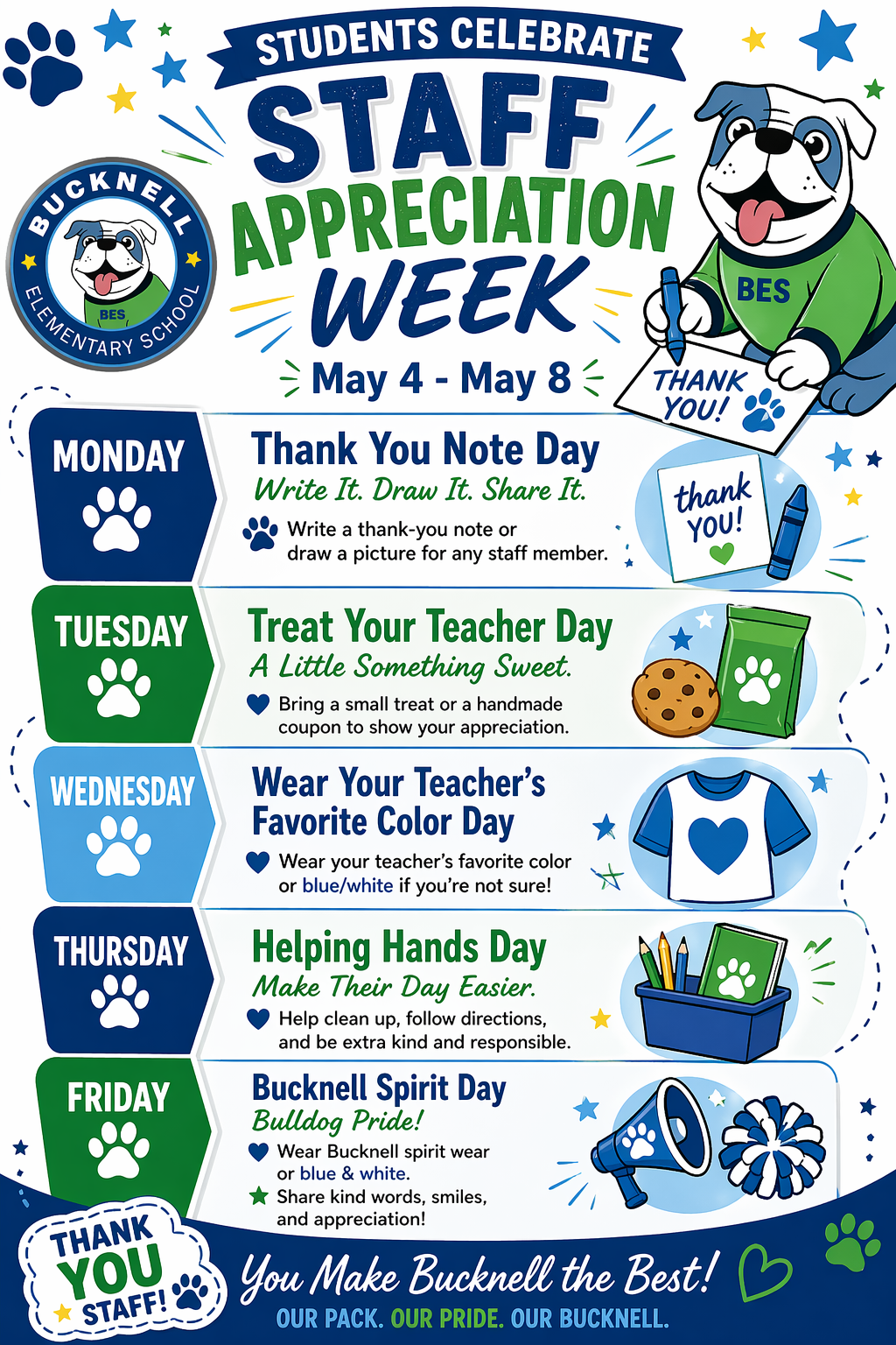 Staff Appreciation Week Flyer