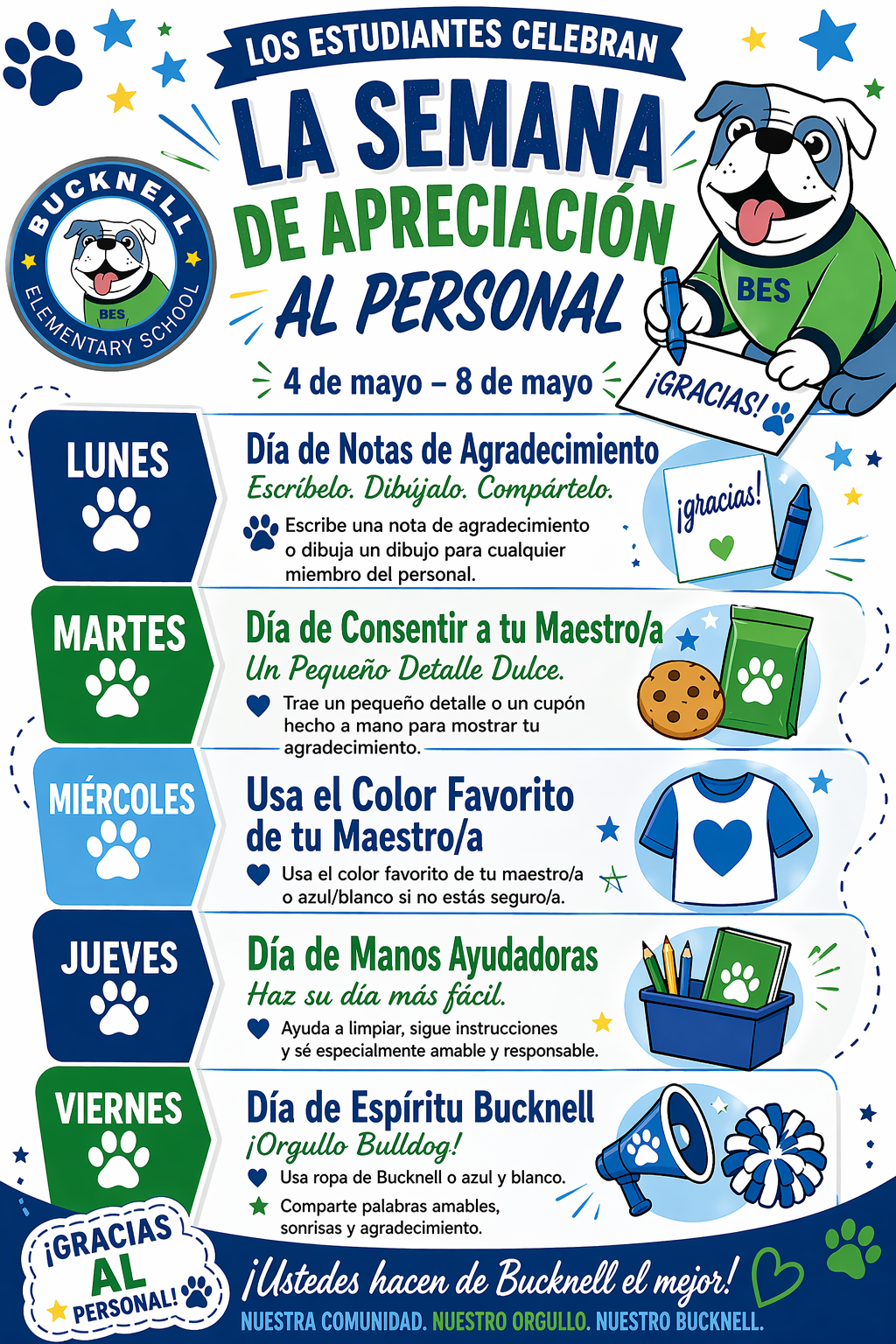 Staff Appreciation Week Flyer