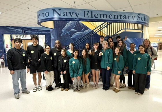 Dental Careers students visiting Navy Elementary
