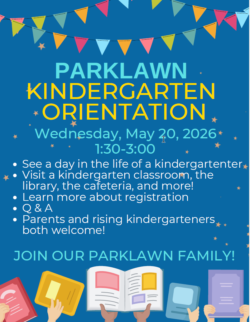 Kindergarten Orientation is May 20!