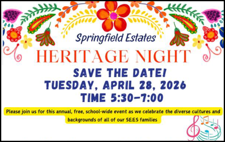 Heritage Night - April 28 at SEES 