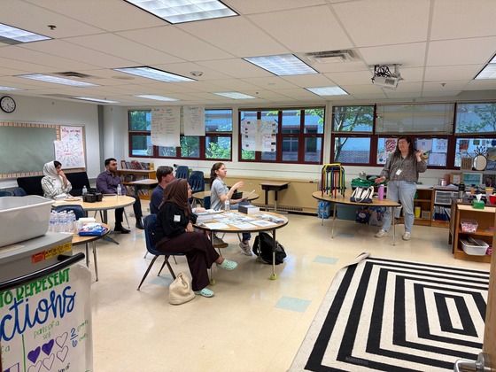Mrs. McKiernan-Campbell presenting