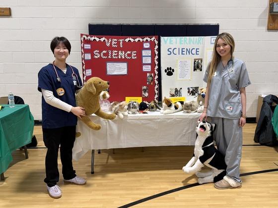 Veterinary Science students at Career Day