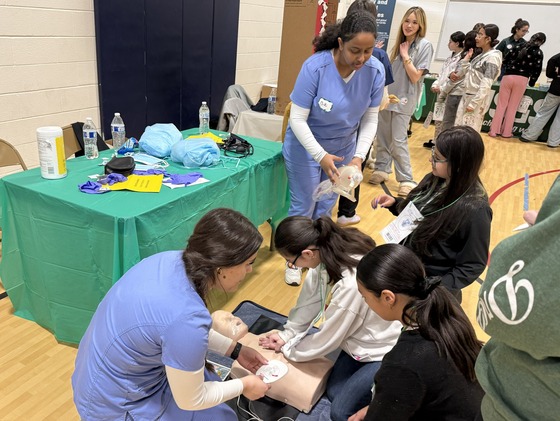Medical Assistant students at Career Day
