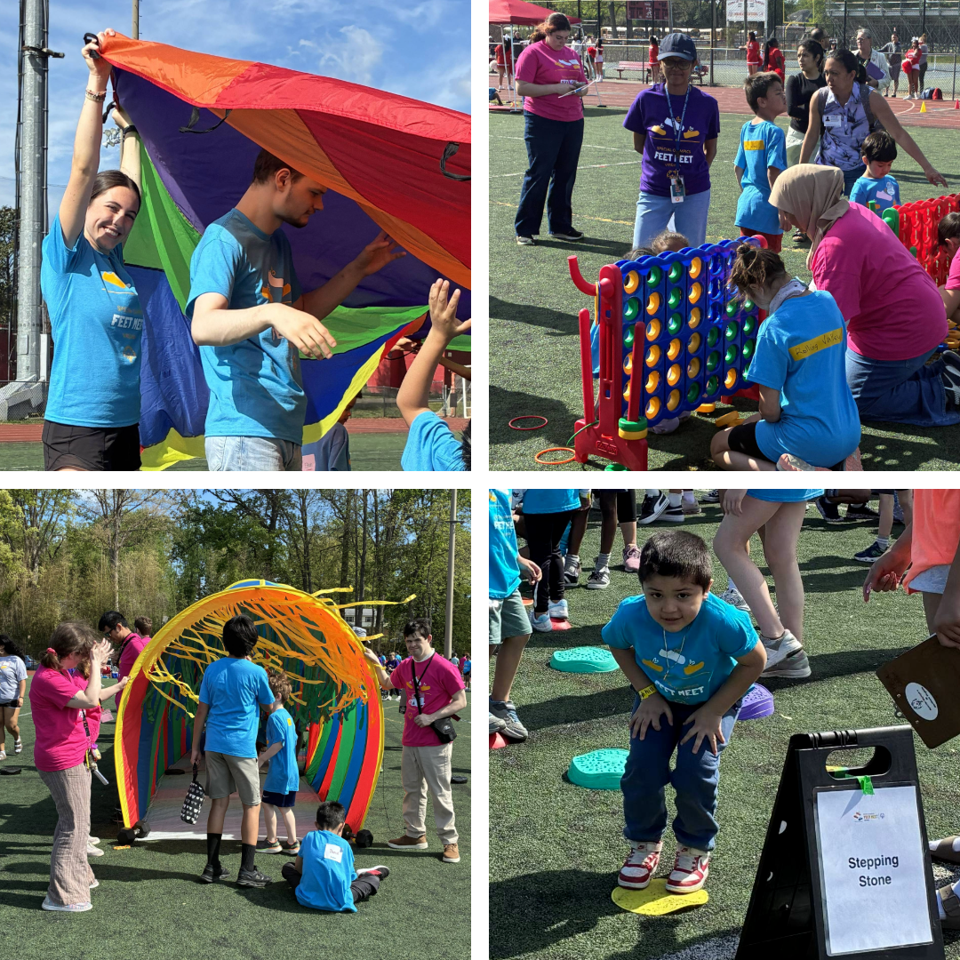 Collage of pictures from feet meet