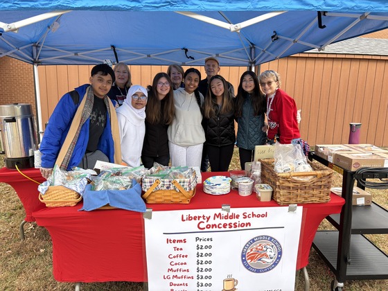 SCA students working at a volunteer concession stand