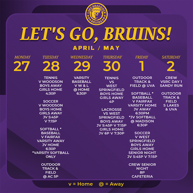Bruins in Action This Week