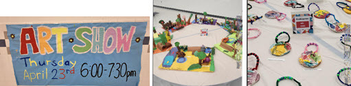 Our Art Show, held the same evening as the Spring Concert, was a vibrant celebration of student creativity.