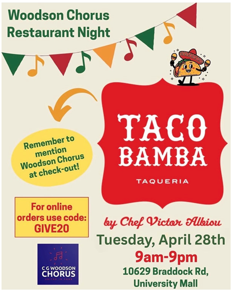 Woodson Chorus Restaurant Night at Taco Bamba