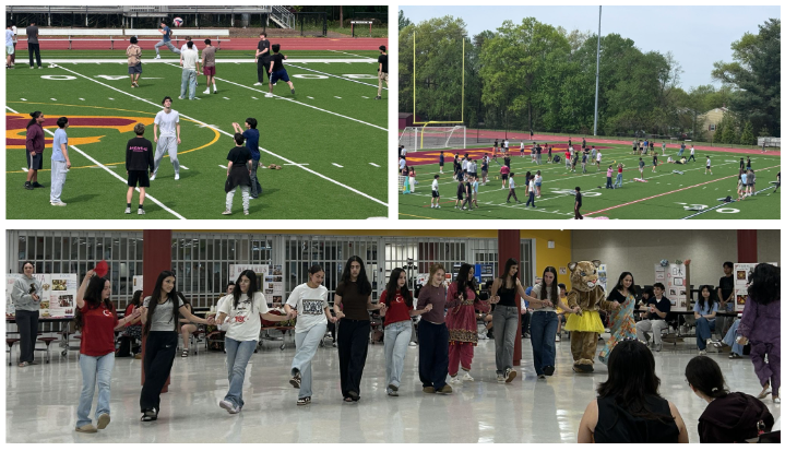 image of students at brain break and at cultural festival