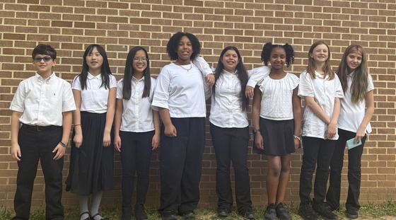 Choral festival singers from Lane dressed in black and white before the concert