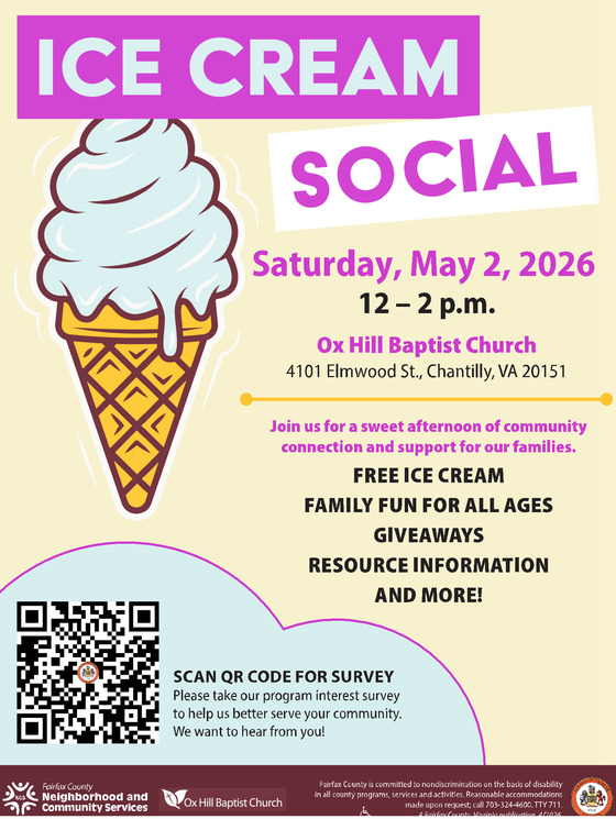 Ice cream social flyer