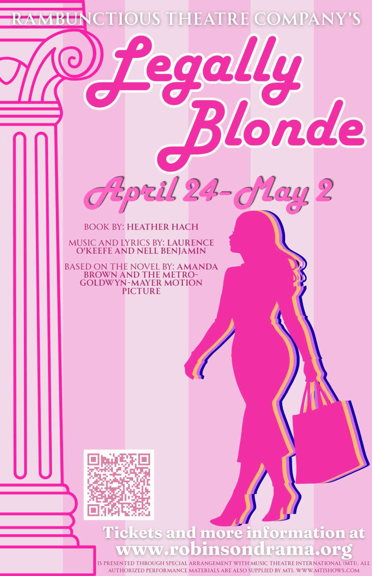 Legally Blonde promo art for Robinson Secondary