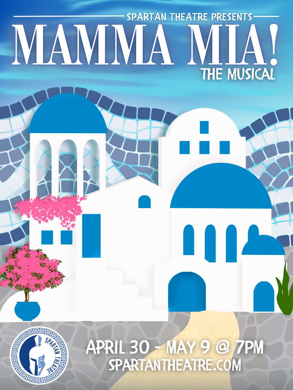Mama Mia Promotional art for West Springfield High School