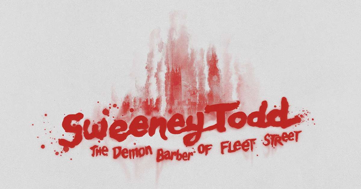 Sweeney Todd promotional art for Woodson High School Theatre