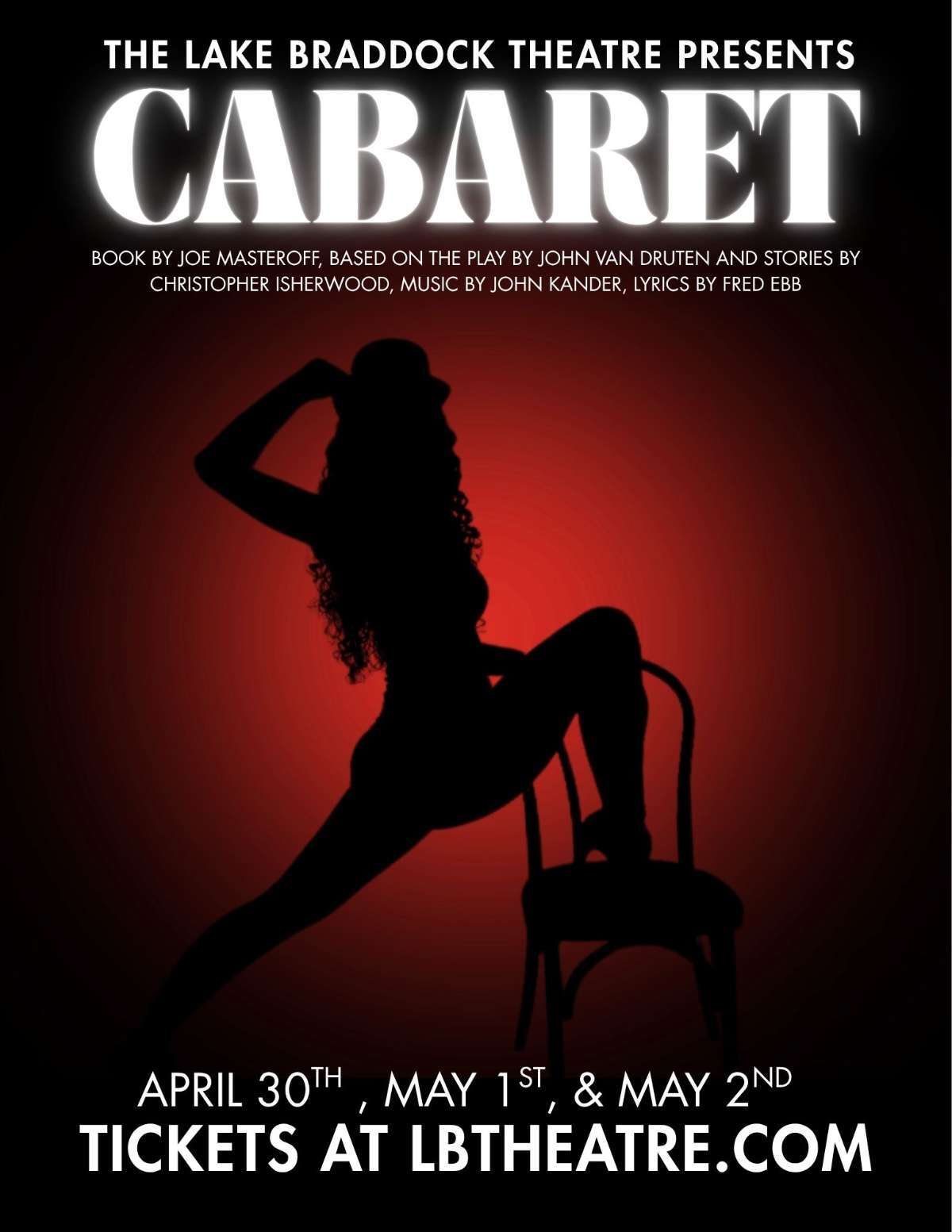 Cabaret Promotional art for Lake Braddock 