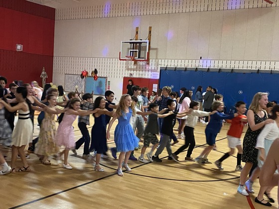 Image of conga line dance