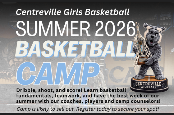 Centreville Girls Basketball Summer Camp flyer