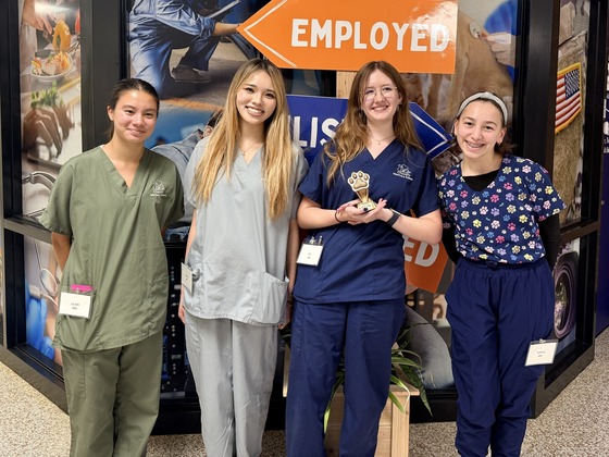 Veterinary Science students competing at the FFA regional competition