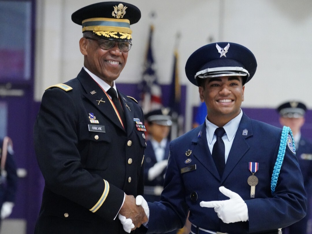 AFJROTC students held their annual pass-in-review