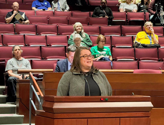 Chair Anderson giving remarks 