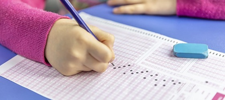 Colored in Scantron 